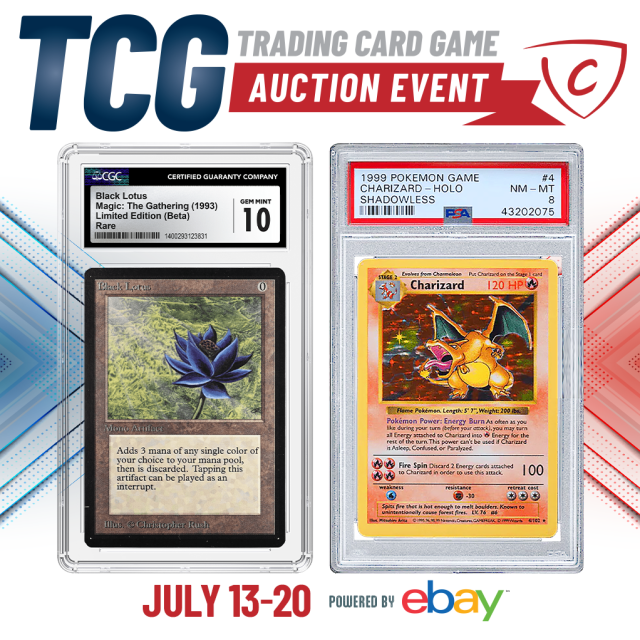 The TCG Auction Event Starts July 13th!  COMC Blog